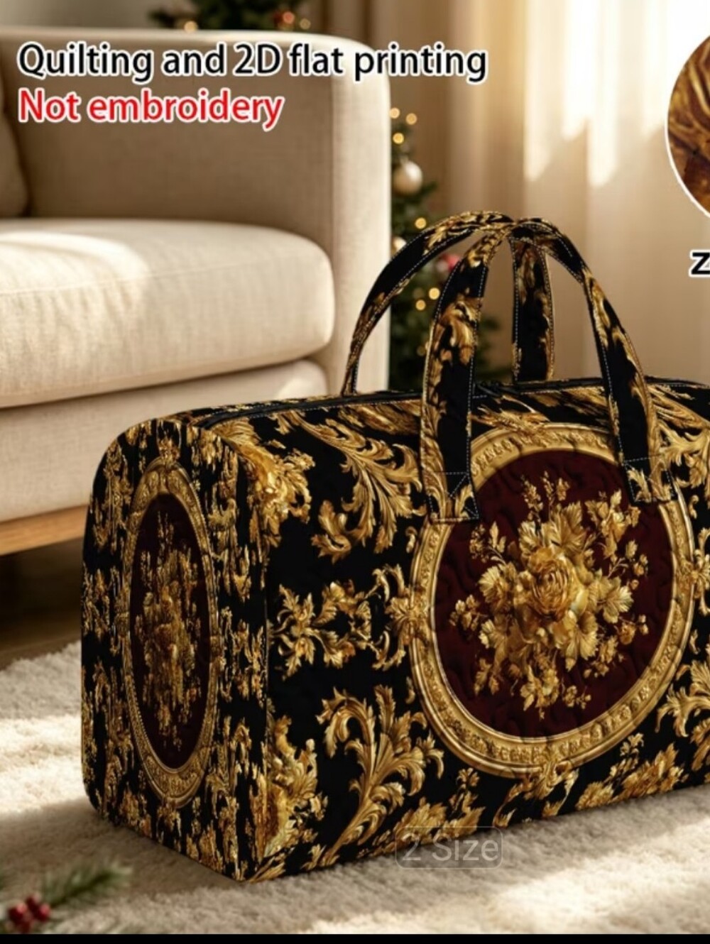 Vintage Luxury-Quilted 18 Inch Bag-Overnight Size. NWT.